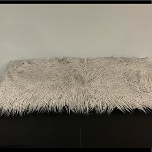New gray fur body pillow.